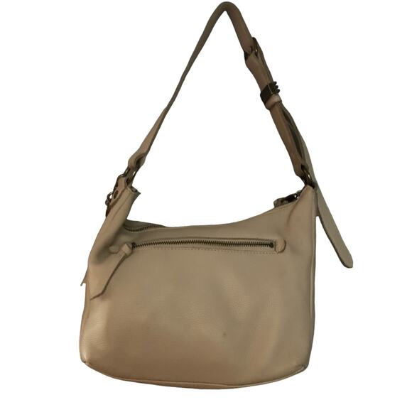 The Sak Collective Kyetra Leather Shoulder Bag Purse Stone Color Hobo - Picture 2 of 15